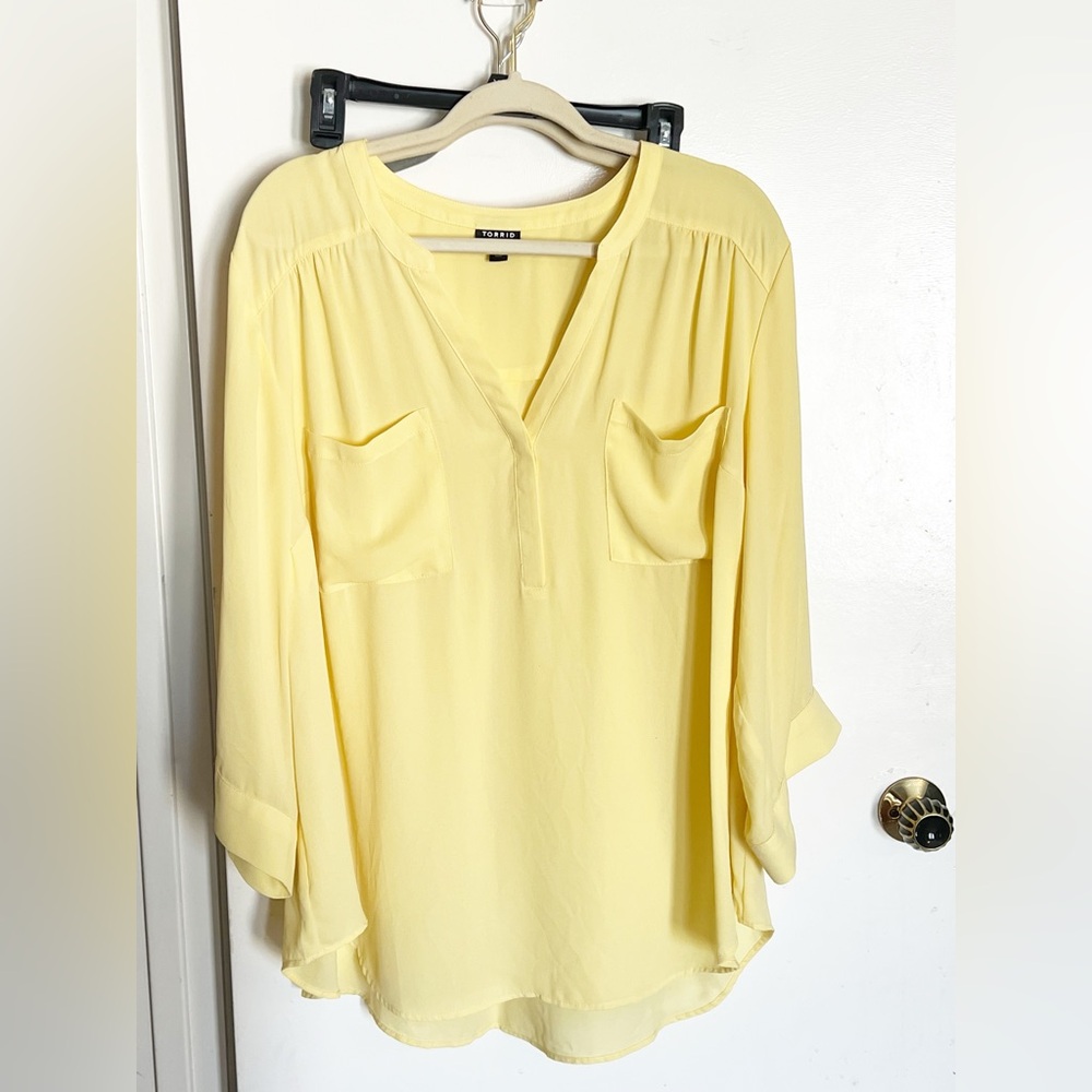 Torrid Yellow Blouse